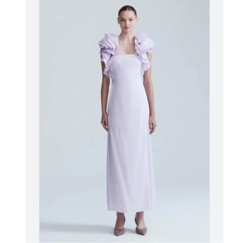 Chic Lilac Ruffle Maxi Dress - Picture 2 of 2